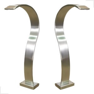 Cascata Inox 304 Para Piscina Slim 70cm Alta Vazão